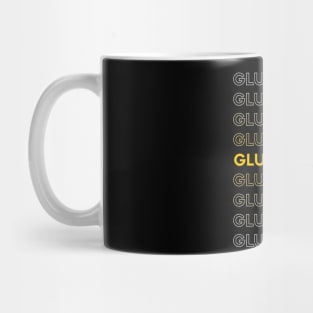 yellow gluten free fading Mug